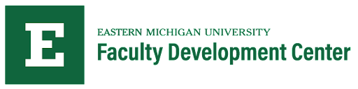 the logo for eastern michigan university faculty development center