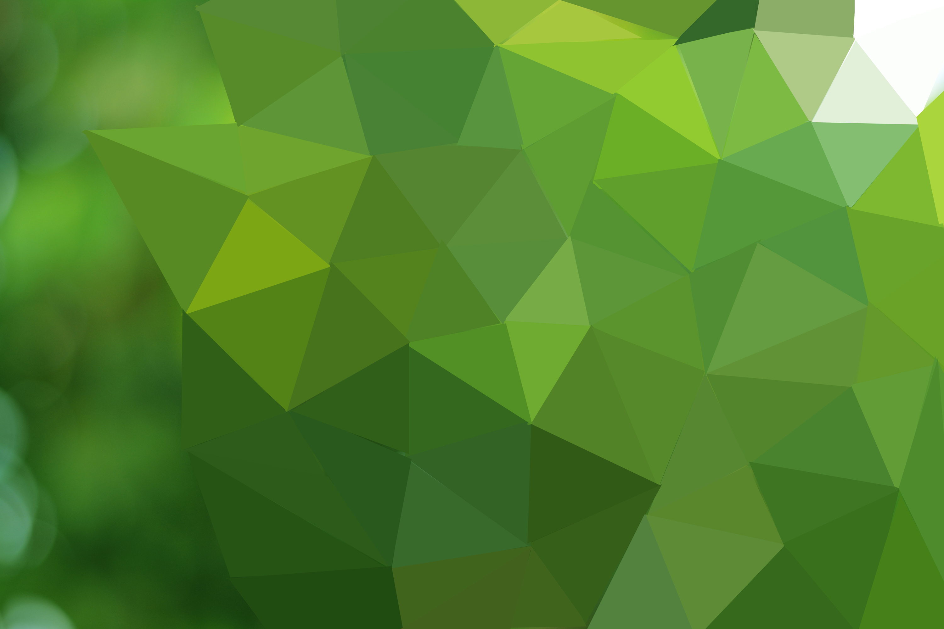 abstract green polygonal background