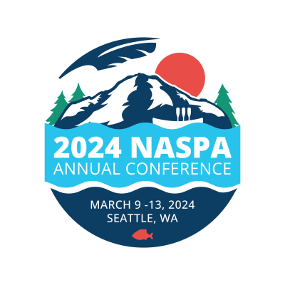 the logo for the 2021 naspa annual conference