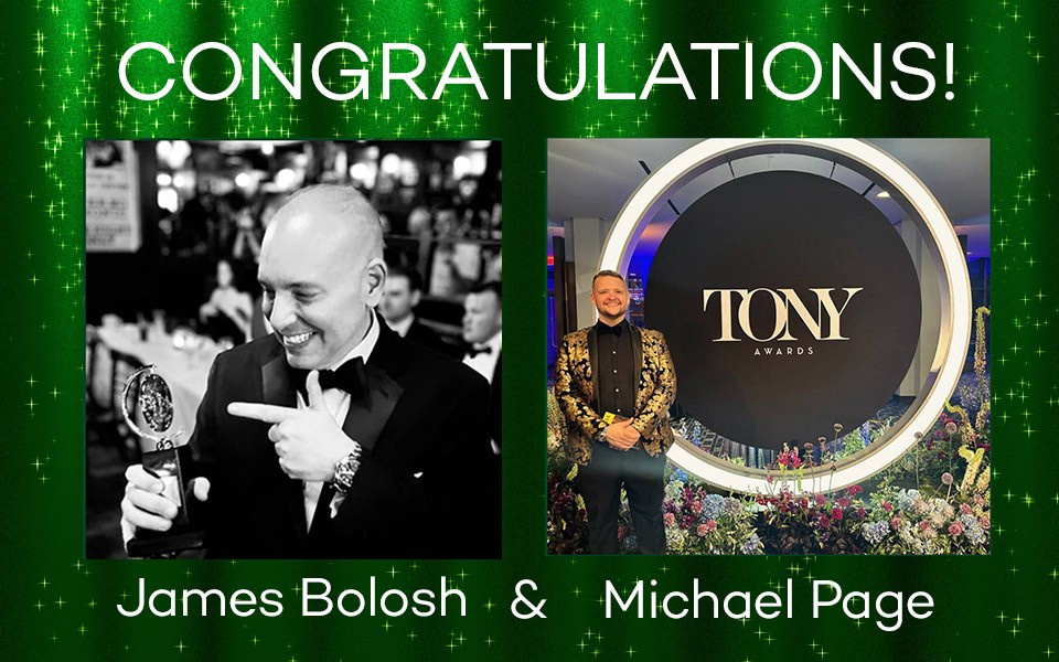 James Bolosh and Michael Page at the Tony Awards