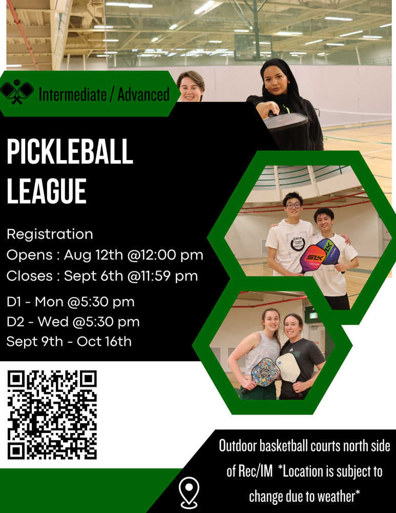 QR code for intermediate/advanced pickleball league