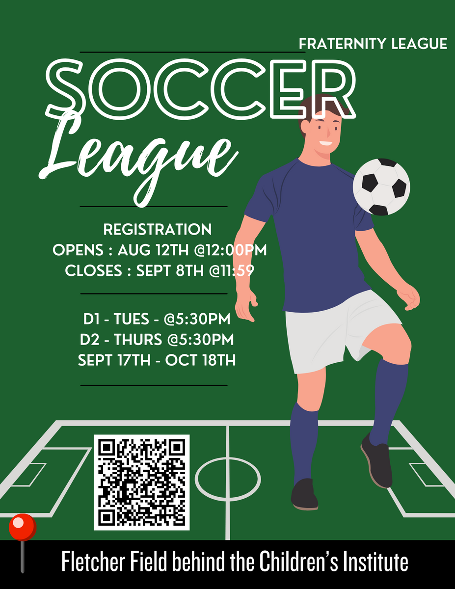 QR code for fraternity soccer league