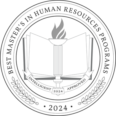 the logo for the best master's in human resources program